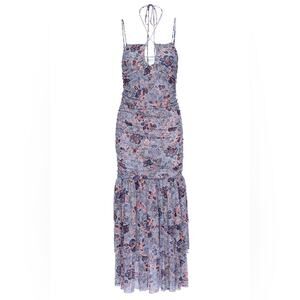 NWT MISA Nicola Halter Midi‎ Dress